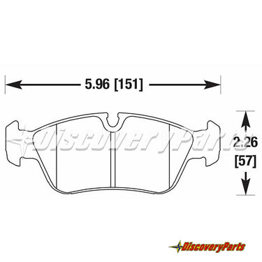 Carbotech CT558 BMW Brake Pad Set